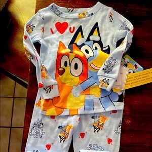 Kids Pajamas - Blue and Orange